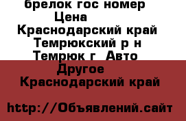 брелок гос номер › Цена ­ 350 - Краснодарский край, Темрюкский р-н, Темрюк г. Авто » Другое   . Краснодарский край